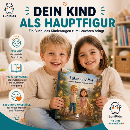 Personalisiertes Kinderbuch im 3D-Animationsstil