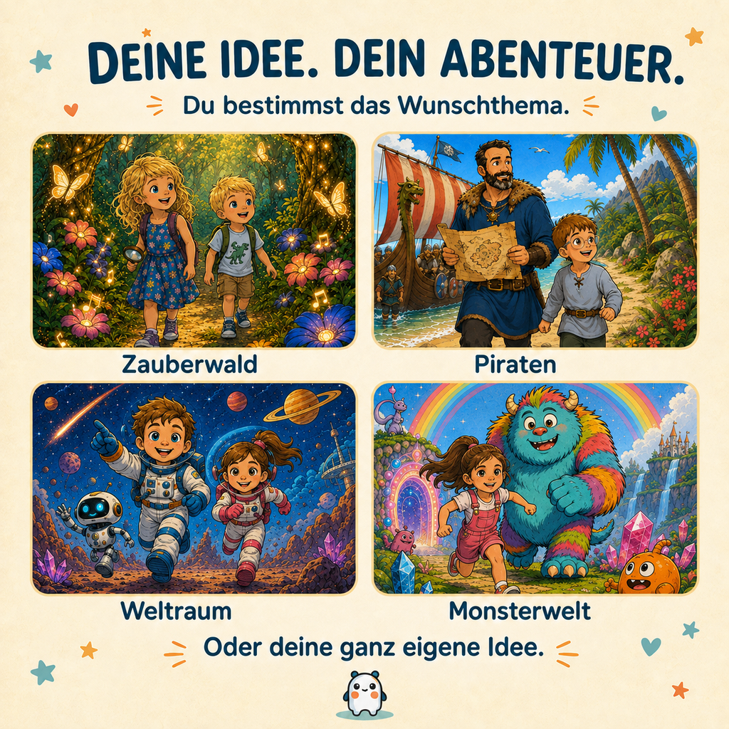 Personalisiertes Kinderbuch im Comic-Stil
