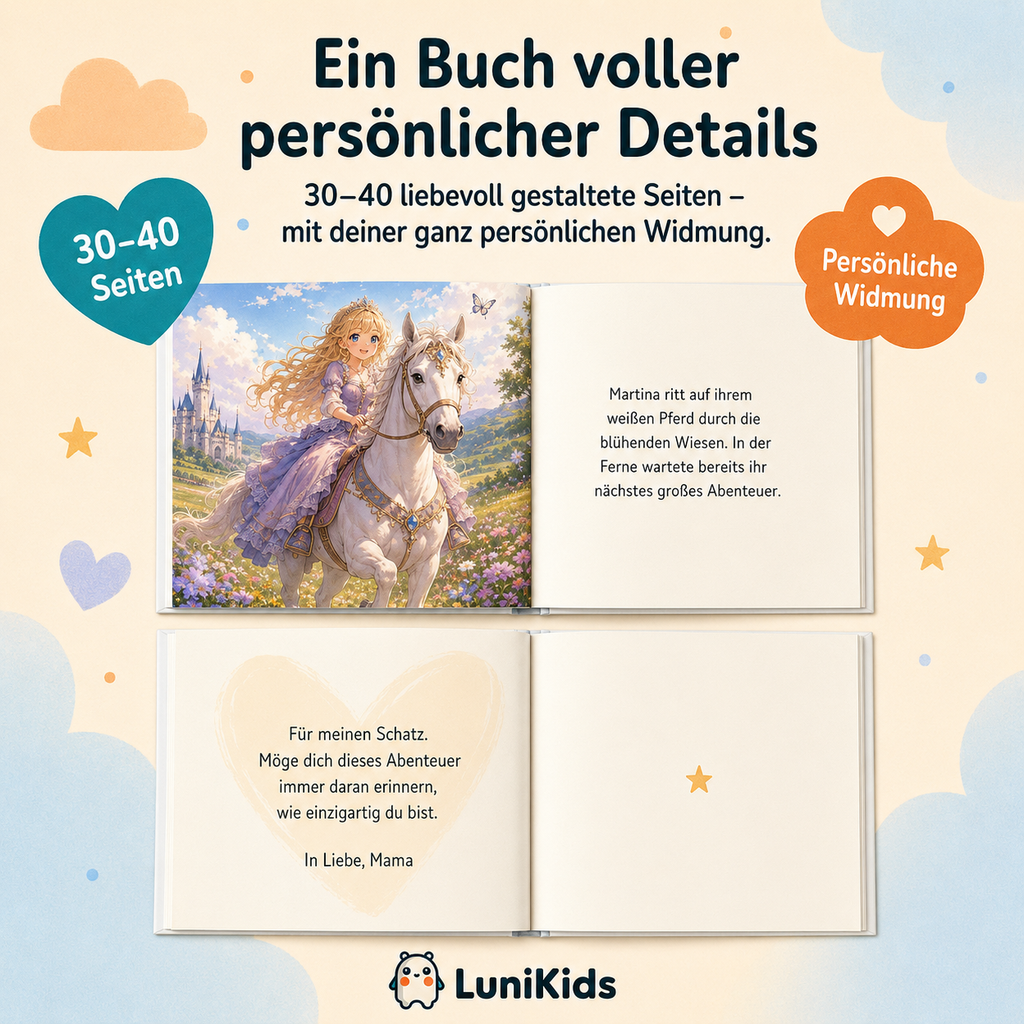 Personalisiertes Kinderbuch im Manga-Stil