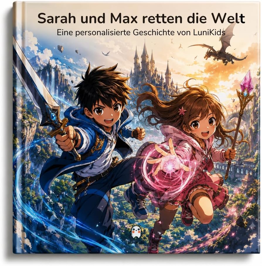 Personalisiertes Kinderbuch im Manga-Stil